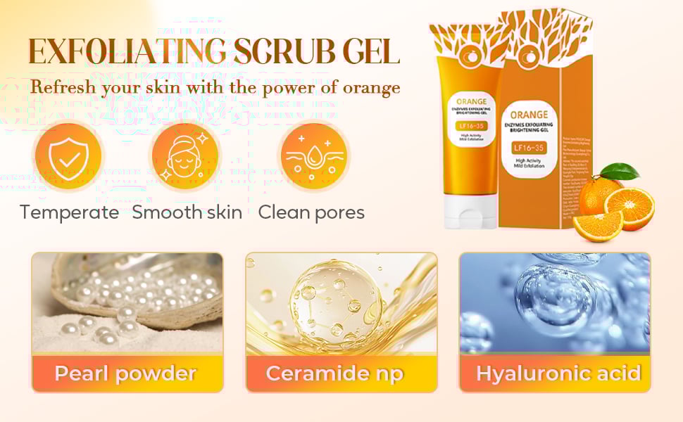 Orange Enzymes Exfoliating Brightening Gel Orange Exfoliating Whitening Gel LF16-35 50g