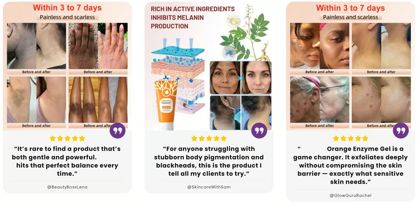 Orange Enzymes Exfoliating Brightening Gel Orange Exfoliating Whitening Gel LF16-35 50g